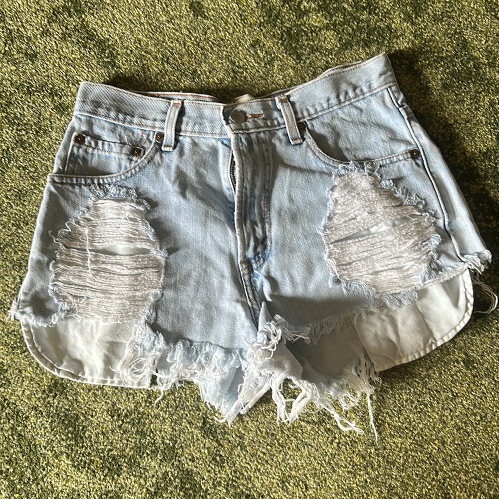 Levi's cutoff jean shorts
